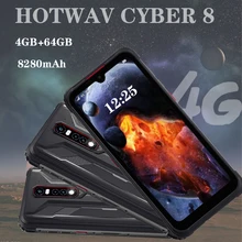 Version globale HOTWAV CYBER 8 5G NFC 8280mAh Android 11 Téléphone Portable 4GB 64GB 6.3 Pouces Robuste 16MP Caméra Smartphone Étanche 