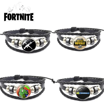 

Fortnite Cartoon Bracelet Fortress Night Character Accessories Bangle Men Bracelet Model Pattern Bangle Fashion Jewelry Gift