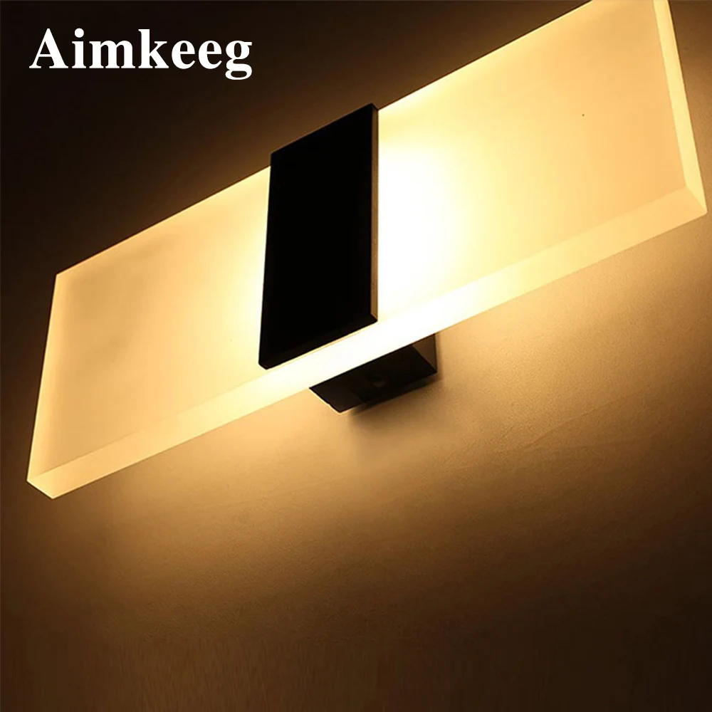 Aimkeeg современный светодиодный комнатная настенная лампа 3 Вт/5 Вт/6 Вт living гостиная Бра Лампа для прихожей акриловый для спальни настенный