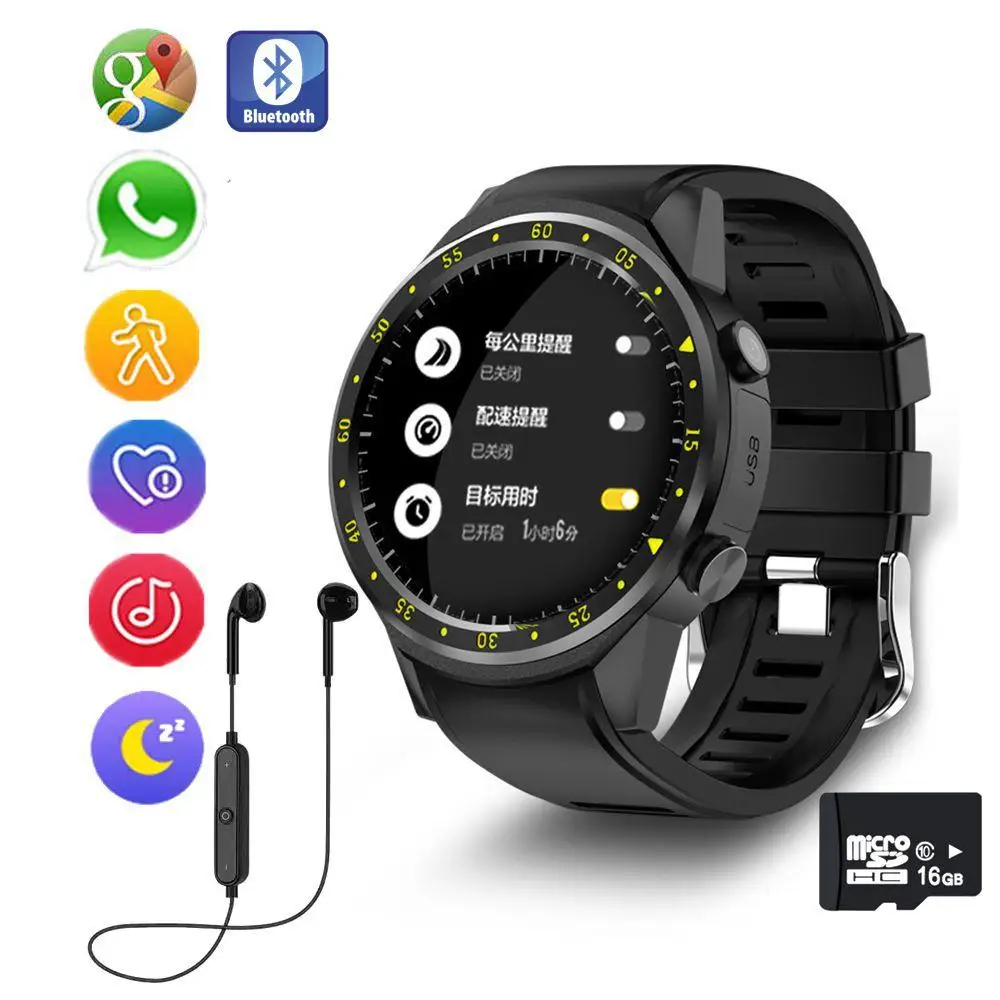 

Brand new F1 GPS Sport Smart Watch with Camera Altimeter Support Heart Rate Sim Card Smartwatch Wristwatch for IOS Android Phone