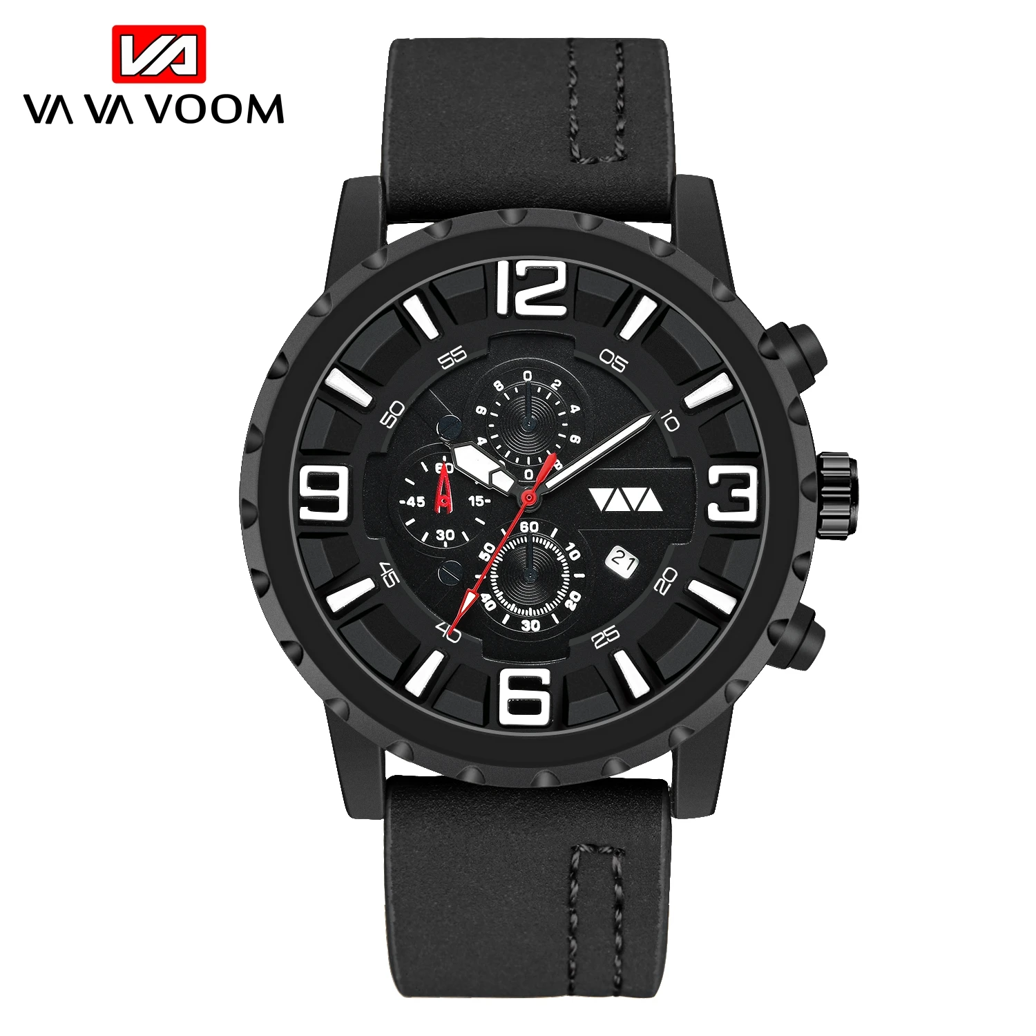 Cheap Chinese Whole Big Pilot Series Black Leather Sport Multifunction Quartz Men Wristwatches Original Wrist Watches For Men 