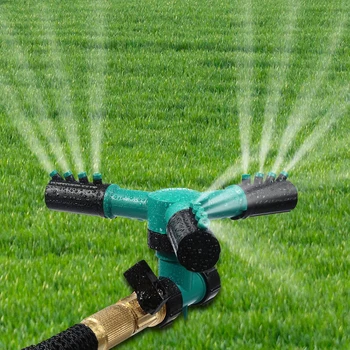 

Lawn Sprinkler 360 Degree Automatic Garden Sprinklers Watering Grass Lawn Rotary Nozzle Water Sprinkler System Garden Supplies