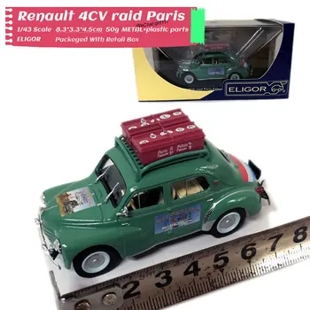 

ELIGOR 1/43 Scale France Renault 4CV raid Paris 8cm Length Diecast Metal Car Model Toy For Collection,Gift,Kids,Decoration