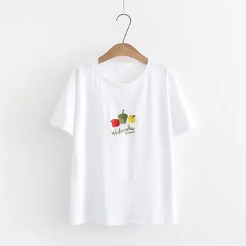 

2018 new summer wear womens clothing T-Shirts sexy shirt short sleeves students' loose fitting