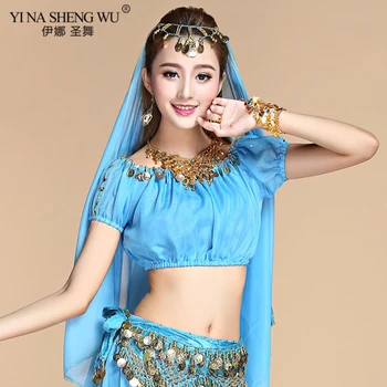 

Belly Dance Tops Women Adults Sari Indian clothing for bollywood costumes Top 2 Style Bellydance Costume Professional Top New