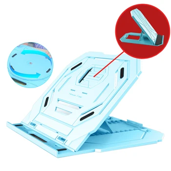 

Laptop Stand Folding Cooler Anti Slip Home Accessories Phone Holder Flexible Base 360 Degree Professional Adjustable Rotating