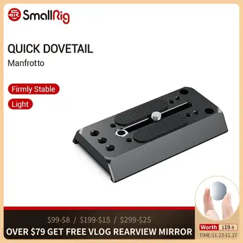 

SmallRig Quick Release Dovetail Plate (Manfrotto) Standard Plate To Mount Manfrotto Baseplate For Viedo Shooting Plate Kit -1280