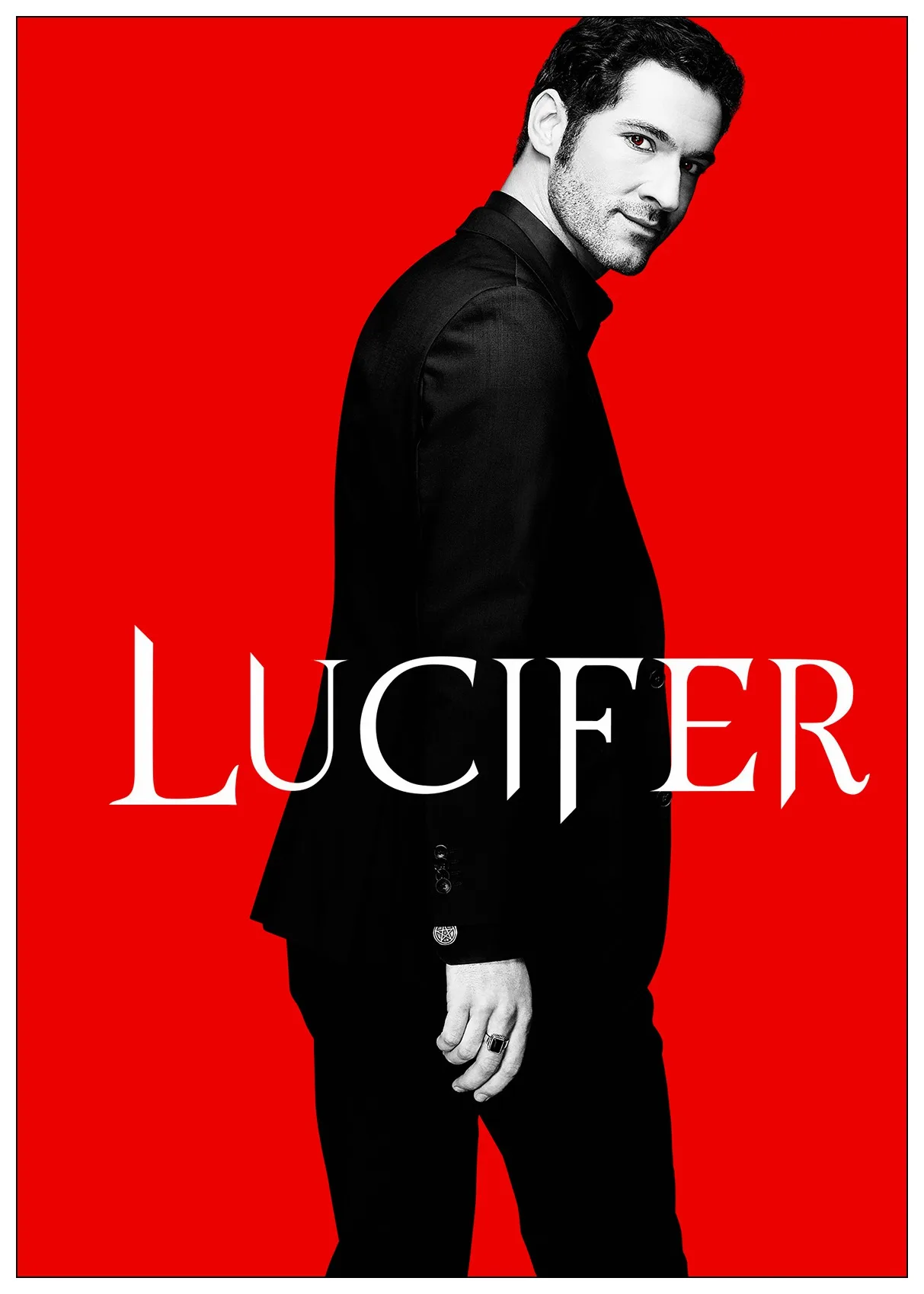 Облицовочный плакат Lucifer ТВ серии показ стикер на стену белая бумага домашний декоративный плакат на стену Прозрачный декор изображения