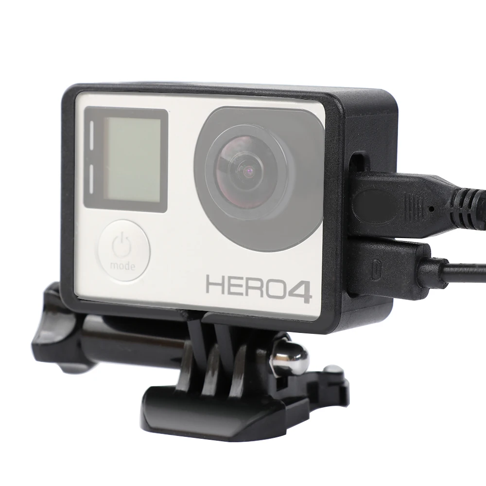 

For Gopro Accessories Plastic Protective Frame Case with Screw Mount Base for GoPro Hero 4 3+ 3 Sports Action Camera