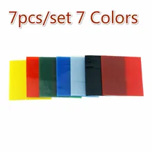 7 шт. мозаичная плитка квадратной формы 5,2*5,2*0,3 см 7 цветов Сделай Сам мозаика Стекло Материал для искусства ремесленничество мозаика Плитки