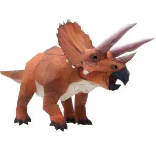 

Triceratops Dinosaur 3D Paper Model DIY Cartoon Three-dimensional Animal Paper Mold Handmade Children's Educational Toy Model