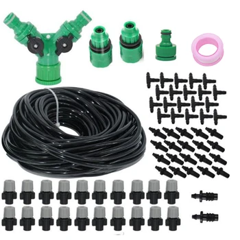 

Spray Nozzle 20M Misting Cooling System for Outdoor Patio Garden Greenhouse Irrigation Spray Kit Set