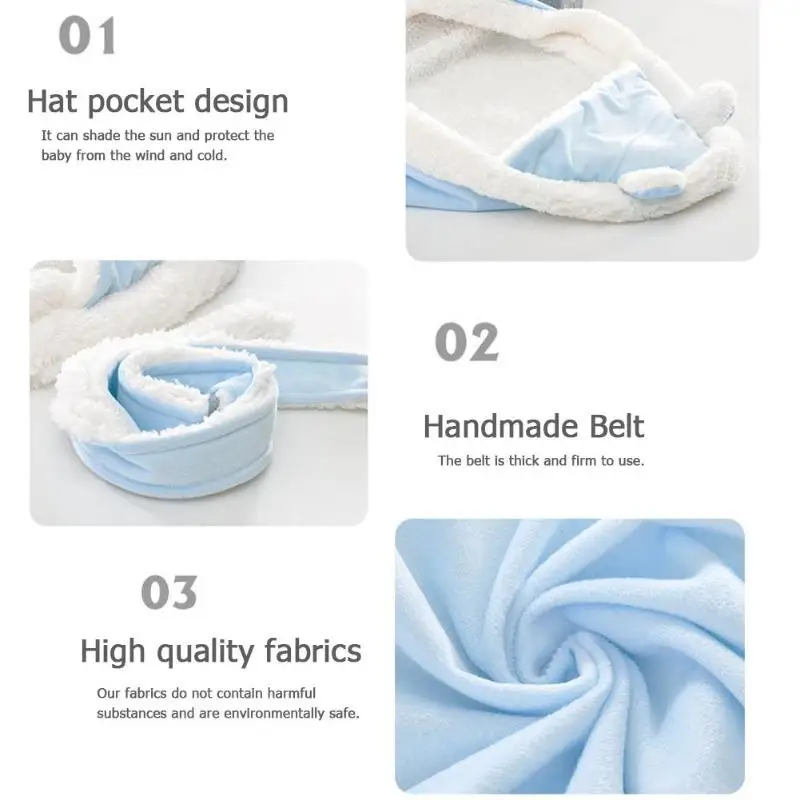 Спальный мешок полиэстер/хлопок и ягненок ткань удобный зима осень подогреватель для младенца одеяло для детской коляски для