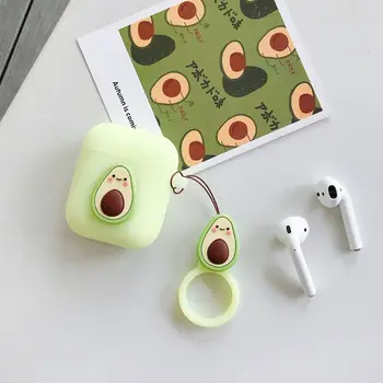 

New For AirPods Case Summer Fruit Cartoon Protective Cover Wireless Earphone Case For Air pods 2 Headphone case with Finger Ring