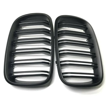 

Gloss Bright Black Car Front Bumper Line Kidney Grill Grilles for Bmw X5 E70 X6 E71 2007-2014