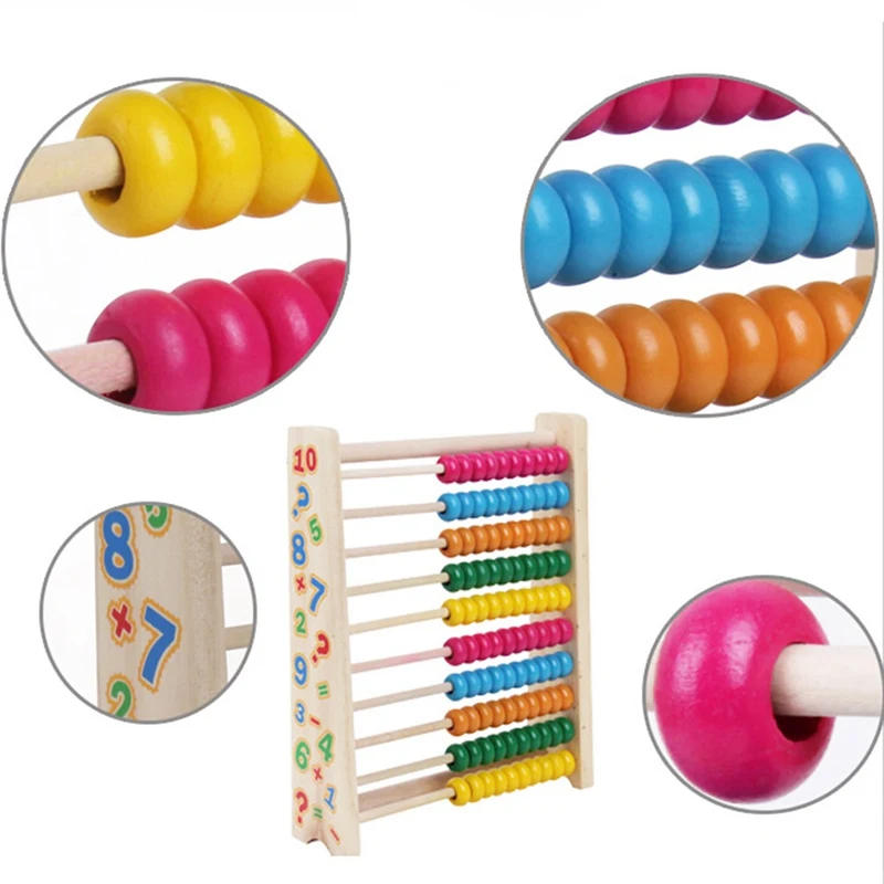 Деревянная стойка Abacus классическая деревянная обучающая счетная игрушка с 100 бусинами