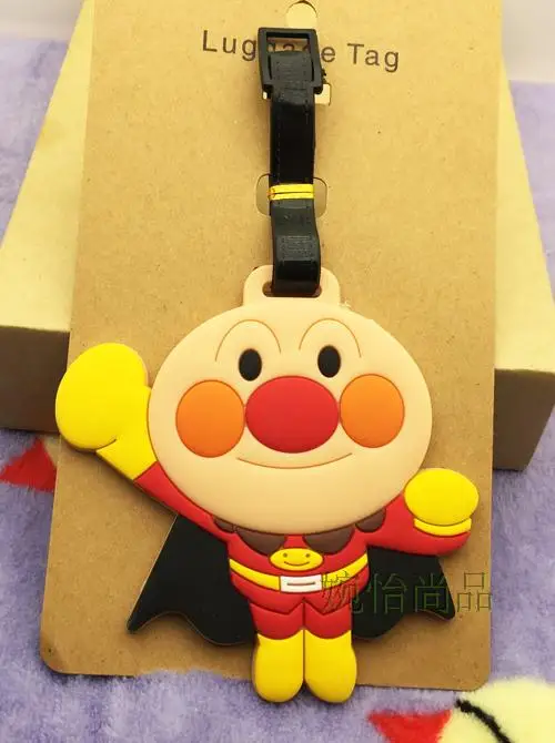 see chart2 1 шт. Anpanman аниме путешествия бренд багажная бирка на чемодан ID адрес портативный держатель тегов багажные этикетки - Цвет: see chart2