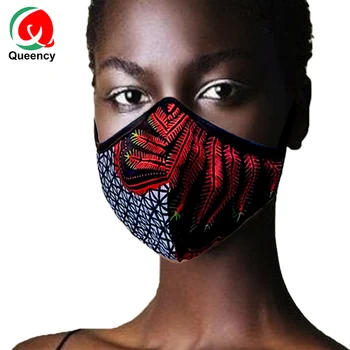 

Mask-1 Wholesale ankara mask Nigeria soft Quality protect Face nose Shield 5pcs/bag Adult Cotton Fabric made Mask hot sell