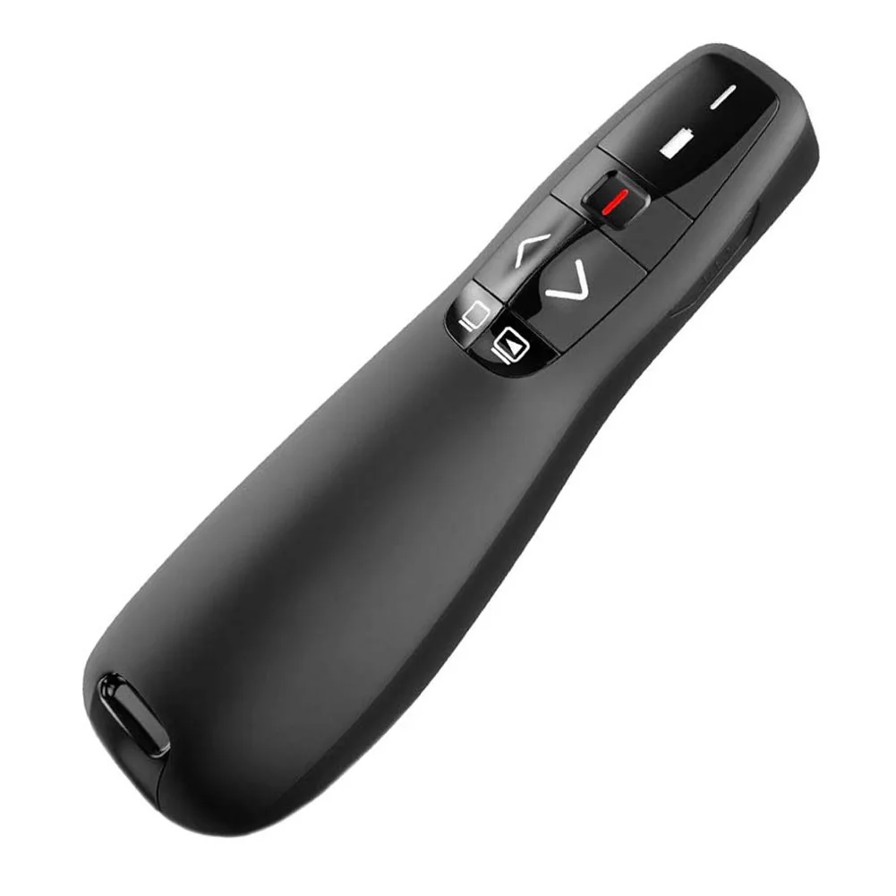 2.4GHz USB Wireless Presenter for PowerPoint PPT Presentation Remote Clicker with Red Laser Pointer/ Receiver |