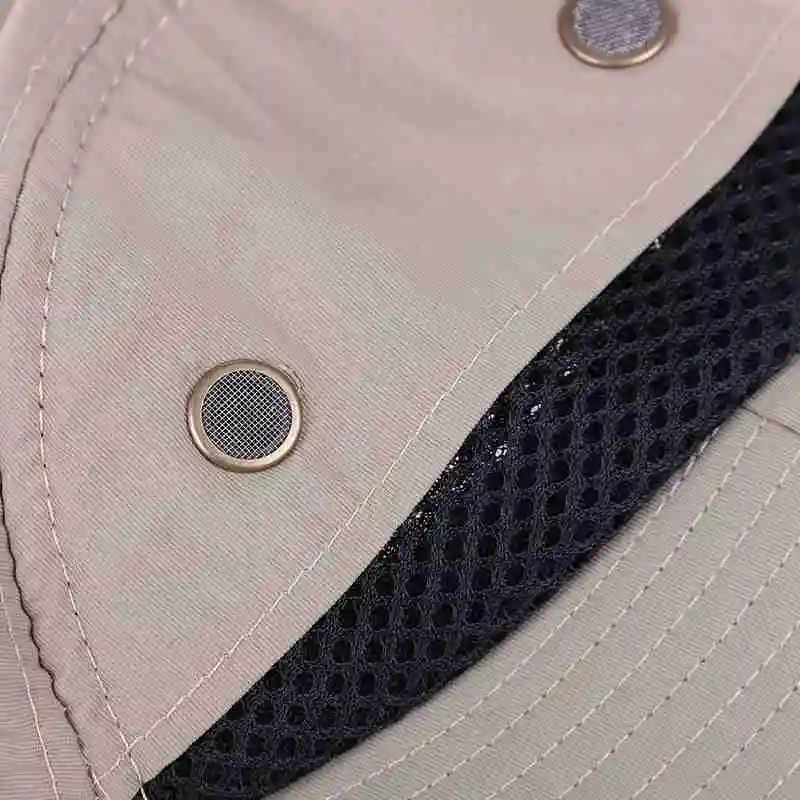 Открытый Рыбалка Пешие прогулки Boonie Snap Hat козырек уха шеи крышка Солнцезащитный щиток Крышка хаки цвет