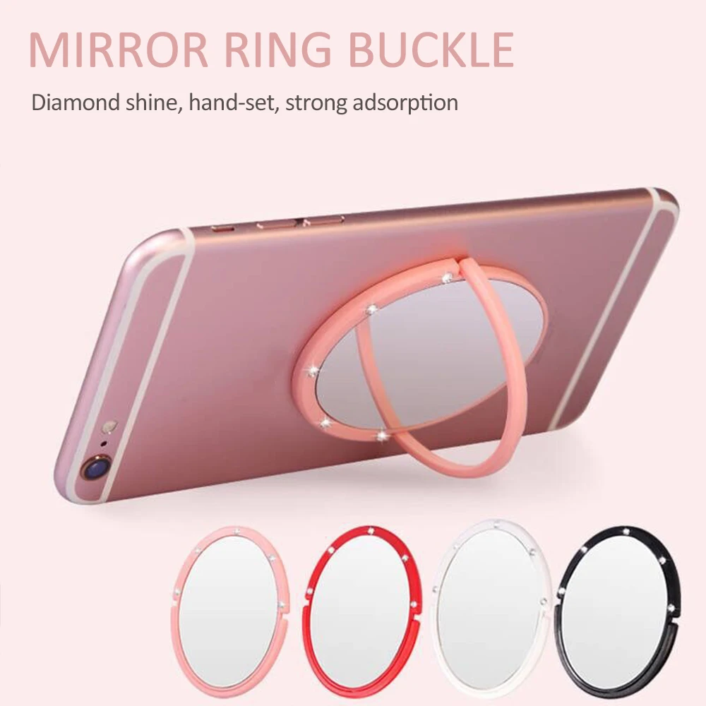 Зеркало для макияжа подставка для мобильных телефонов HolderFor iPhone 11/11Pro huawei сотовый смарт круглый кольцо для телефона держатель Автомобильный держатель Стенд