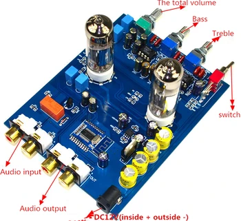 

Amplificador Bluetooth Tube Preamplifier Fever Hifi 6J5 Bile Vacuum Tube Preamp JRC5532 Pre Amplifier Tone Control Board