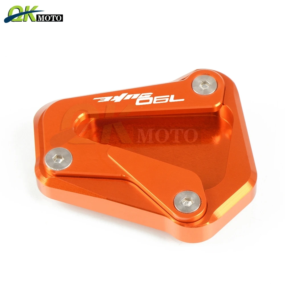Motorcycle Kick stand Side Stand Enlarger pad Extension Plate Pad CNC
