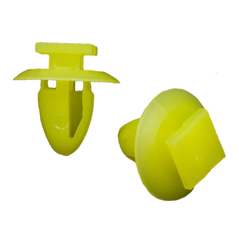 

50x Auto interior door card fastener panel trim clamp clips for Ford Yellow Color Free shipping!