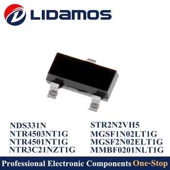 

200PCS N-Channel NTR4503N NTR4501N NTR3C21NZ NDS331N MMBF0201NL MGSF1N02L MGSF2N02EL STR2N2VH5 SOT23 High quality Mosfets