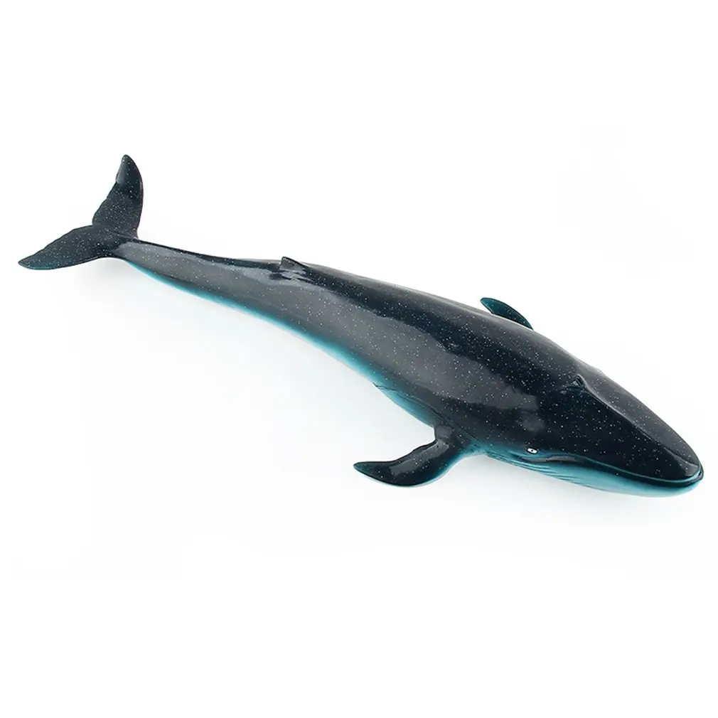 

Children'S Toy Simulation Soft Rubber Filled Cotton Marine Animal Model Blue Whale Marine Animal Ornaments