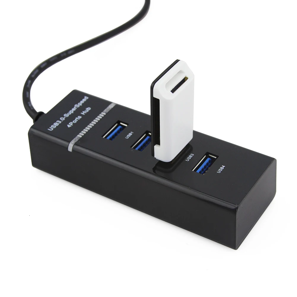 CHUYI Mini USB C концентратор Высокоскоростной 4 порта USB 3,0 концентратор Тип C 3,1 концентратор разветвитель адаптер для Macbook Pro компьютерные аксессуары