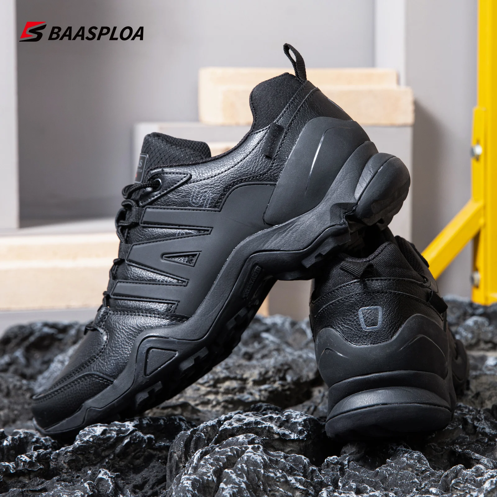 

Baasploa 2021 Новая мужская обувь для походов Женская 46-49 профессиональная кожаная водонепроницаемая обувь для путешествий на открытом воздухе обувь для отдыха и скалолазания