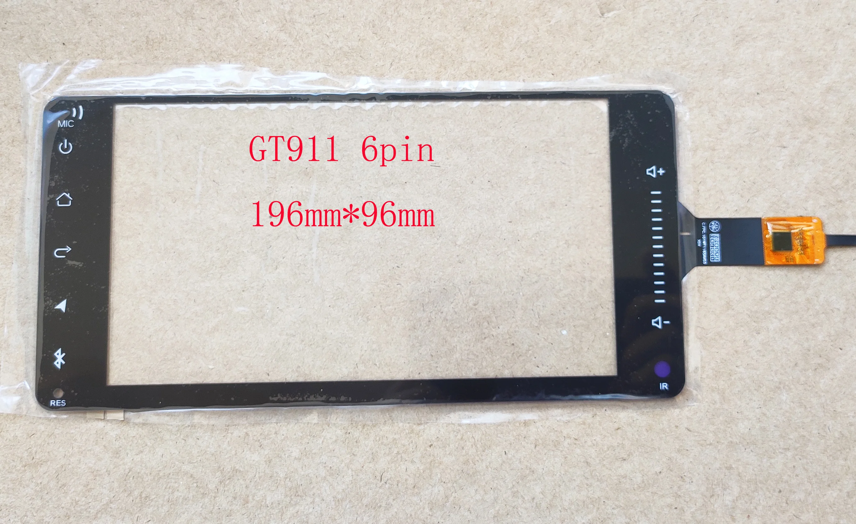 

6.9 7inch Touch Screen196m*96mm Livina Sena Digitizer Sensor GT911 6pin VIOS CROWN CAMRY COROLLA RAV4 C.FPC.101WT1165AV03 XC-019