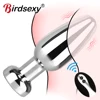 Stainless Steel Anal Vibrators For Men Prostate Masturbator Erotic Massager for Men Butt Plug Dildos Remote Control Anal Sex Toy 1