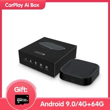 Android Box Carplay Ai Box Netflix Auto Radio Wireless Android Auto Dongle Auto Multimedia Player UX999 4 + 64G GPS Navigation