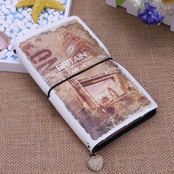 

Retro Classic Vintage Creative Leather Bound Blank Pages Journal Diary Notebook 746D