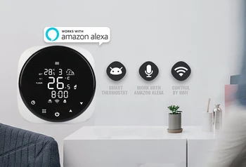 

Tuya Smart Wifi Temperature Controller for Water/Electric Floor Heating/Water Gas Boiler Works with Alexa Google home