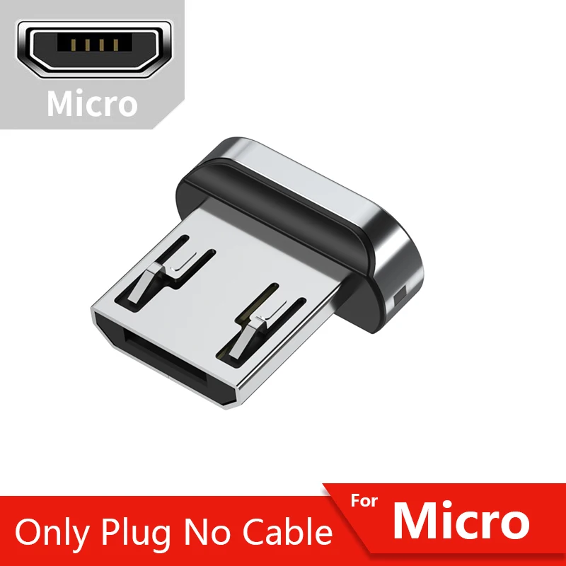 Essager магнитное зарядное устройство Micro USB кабель для iPhone samsung провод для быстрого заряда шнур usb type C type-C магнит кабели для мобильных телефонов - Цвет: Only Micro Plug