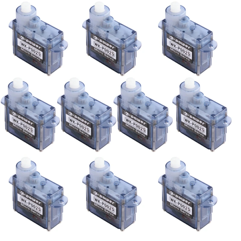 

10PCS K-power P0025 2.5G/0.8KG/0.07Sec Analog High Speed Coreless Micro/Mini Servo for RC Airplane