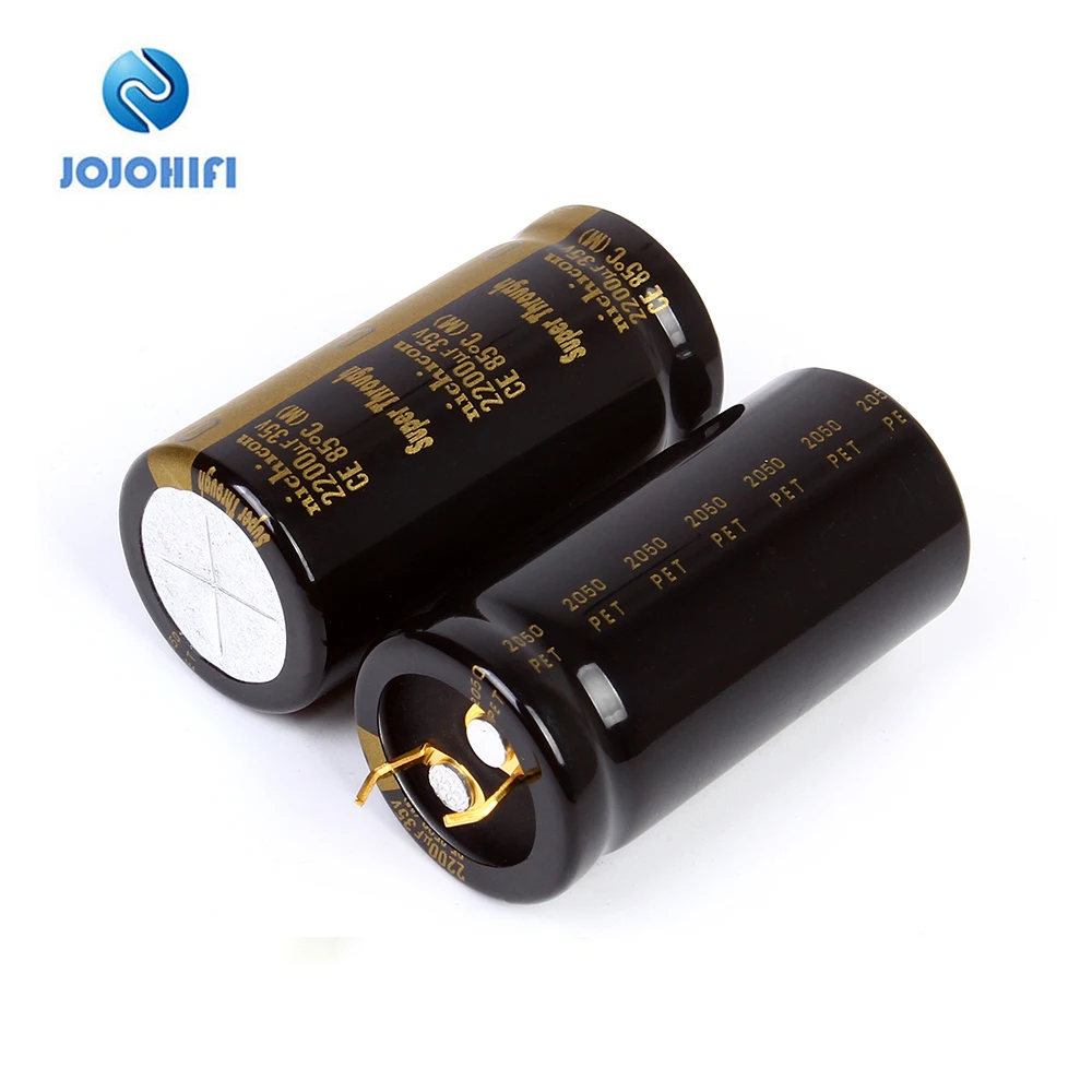 2pcs 2200uF 35V Nichicon 22x45mm KG Super Through Pitch 10mm 35V/2200uF Electrolytic Capacitors Gold-plated Copper Feet nichicon 10000uf 80v 63x80mm type iii kg super through pitch 25mm 80v 10000uf electrolytic capacitor gold plated copper feet