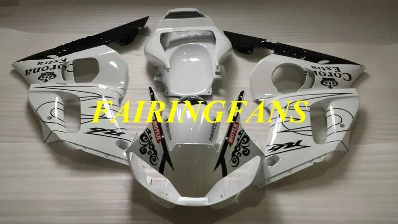 Набор обтекателей для мотоцикла YAMAHA YZFR6 98 99 00 01 02 YZF R6 YZF600 1998 2002 белые и черные