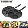 TEENRA Four-hole Frying Pot Thickened Omelet Pan Non-stick Egg Pancake Steak Pan Cooking Egg Ham Pans Breakfast Maker ► Photo 1/6