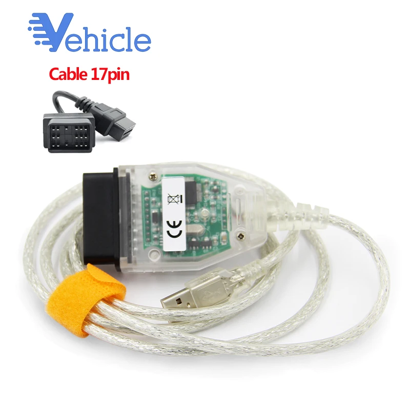 MINI-VCI кабель мини VCI для toyota TIS Techstream OBD2 J2534 кабель 17pin кабель 22pinfor Toyota OBD2 16Pin разъем - Цвет: with OTYT17P