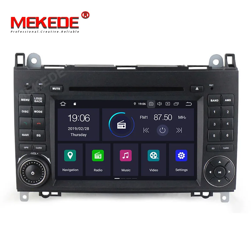 Clearance Android 9.0 7 Inch Car DVD Player Stereo System For Mercedes/Benz/Sprinter/W209/W169/B200/B-class 4G RAM 64G ROM WIFI Radio GPS 1