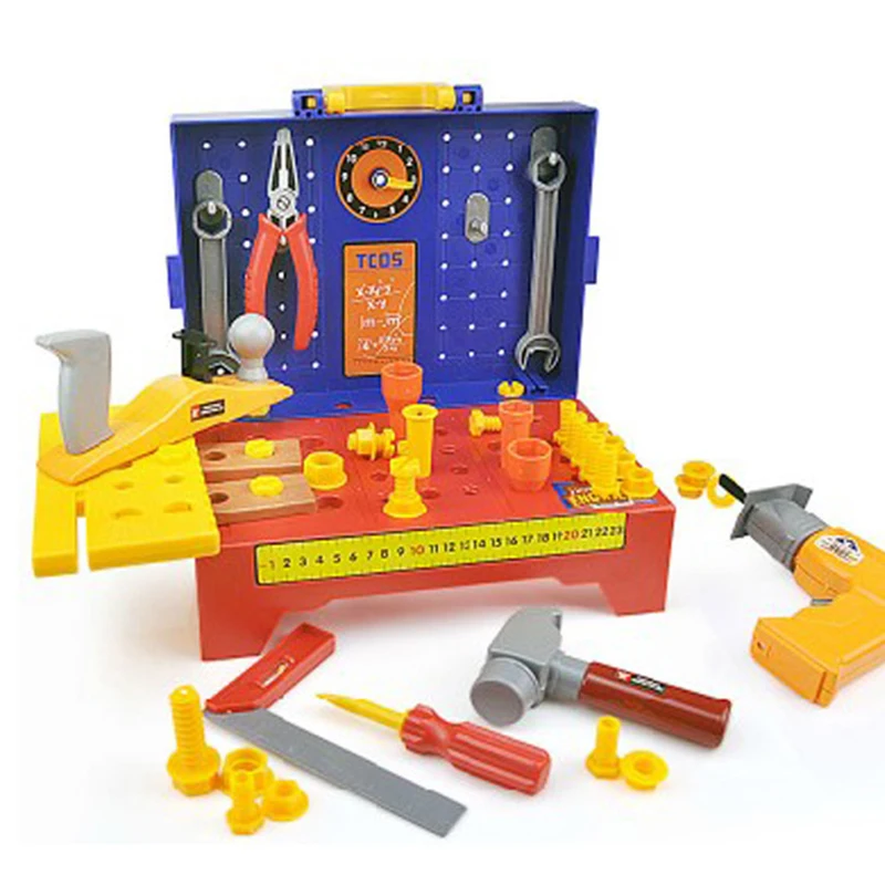 

Kids Toolbox Kit Educational Engineering Toys Simulation Repair Tools Drill Plastic Game Learning Puzzle Toys Gifts For Boy