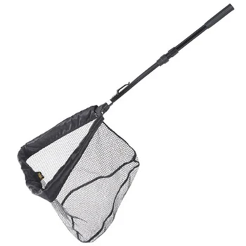 

Aluminum Alloy 95cm Retractable Fishing Net Telescoping Foldable Landing Net Pole Folding Portable Landing Net For Fly Fishing