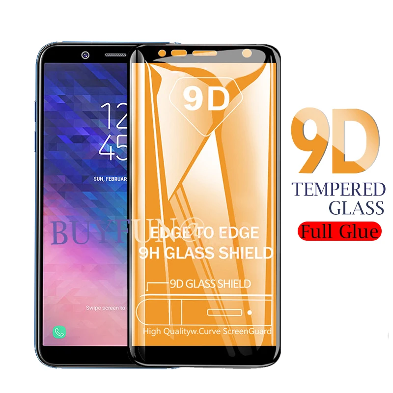 

9D full glue tempered glass for samsung a6 plus protective glass on for samsung a6 2018 a 6 a6plus A600F screen protector film