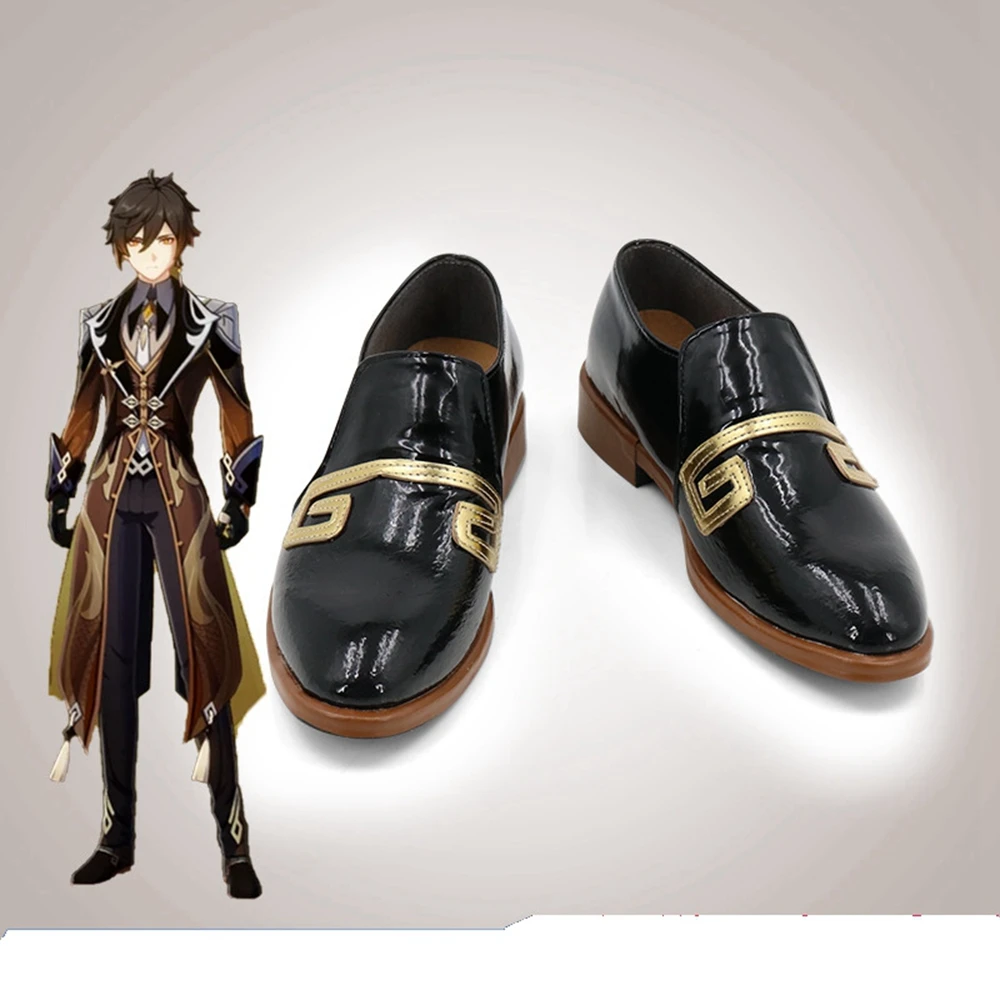 

Unisex Anime Cos Zhongli Cosplay Costumes Boots Shoes Halloween Christmas Party Custom Made Size