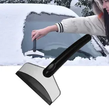 Car with stainless steel snow shovel multi-function defrosting snow scraper tool in winter ice scraping glass snow removal