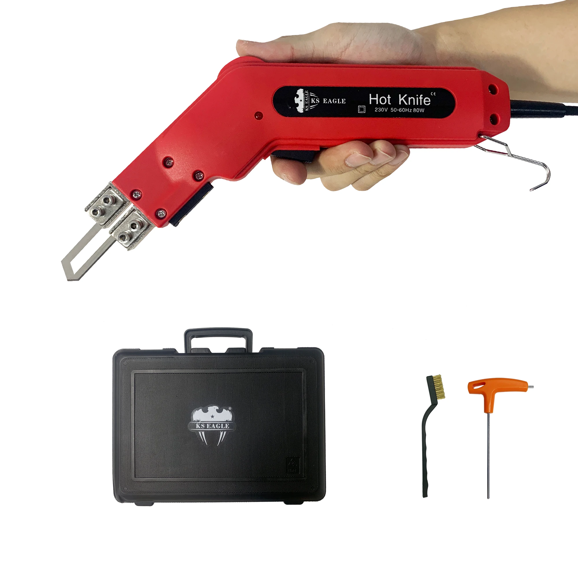 KS EAGLE Electric Hot Knife Thermal Cutter Hand Held Heat Cutter Foam Cutting Tools Non-Woven Fabric Rope Curtain Heating Knife ks eagle electric hot knife thermal cutter hand held heat cutter foam cutting tools non woven fabric rope curtain heating wire